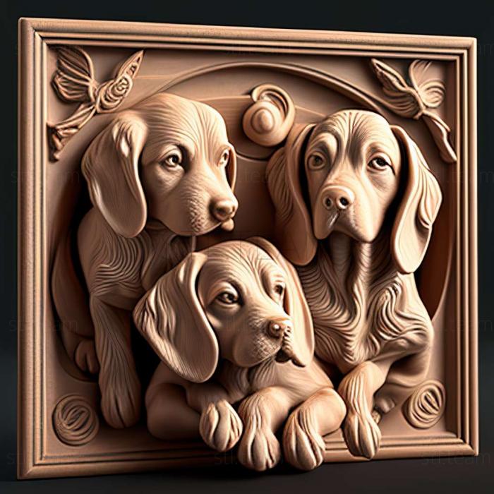 3D model dogs (STL)